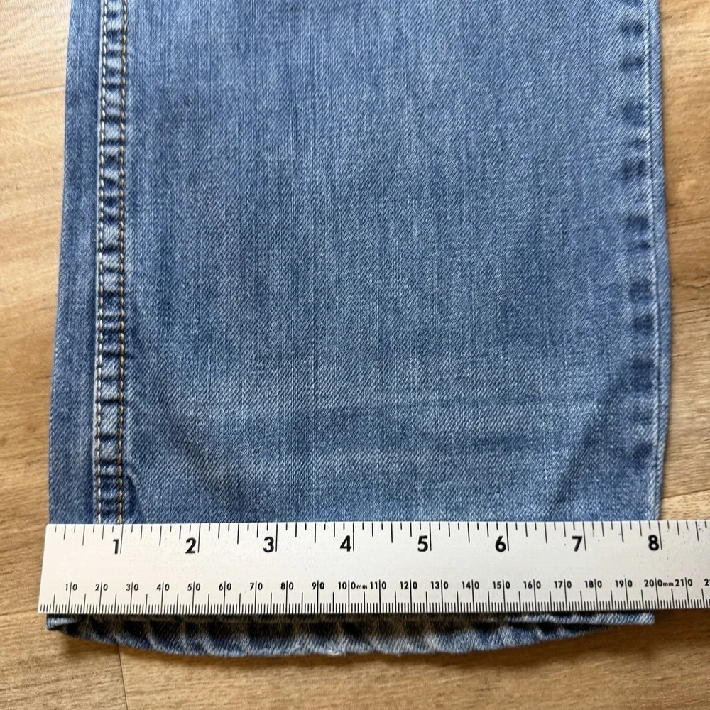 Diesel Waykee Jeans Men 32x32 Blue Straight Leg Distressed Medium Wash 0839C